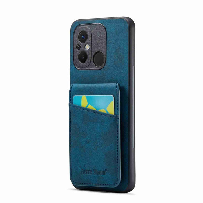 Fierre Shann Crazy Horse Tarjetero Contraportada PU Funda para teléfono, For Xiaomi Redmi Note 12 4G Global, For Xiaomi Redmi Note 12 Pro+ Global, For Xiaomi Redmi Note 12 Pro 5G Global, For Xiaomi Redmi Note 12 5G Global, For Xiaomi Redmi 12C / 11A   ...