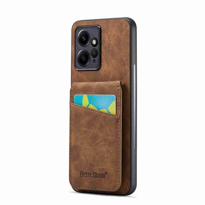Fierre Shann Crazy Horse Tarjetero Contraportada PU Funda para teléfono, For Xiaomi Redmi Note 12 4G Global, For Xiaomi Redmi Note 12 Pro+ Global, For Xiaomi Redmi Note 12 Pro 5G Global, For Xiaomi Redmi Note 12 5G Global, For Xiaomi Redmi 12C / 11A   ...