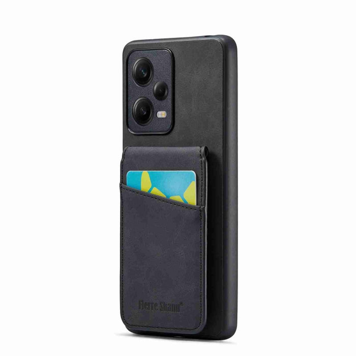Fierre Shann Crazy Horse Tarjetero Contraportada PU Funda para teléfono, For Xiaomi Redmi Note 12 4G Global, For Xiaomi Redmi Note 12 Pro+ Global, For Xiaomi Redmi Note 12 Pro 5G Global, For Xiaomi Redmi Note 12 5G Global, For Xiaomi Redmi 12C / 11A   ...