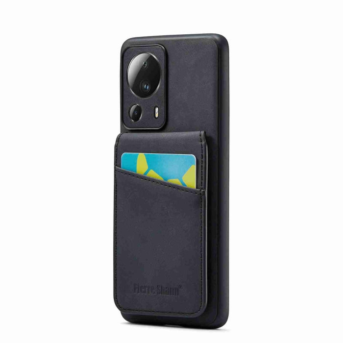 Fierre Shann Crazy Horse Tarjetero Contraportada PU Funda para teléfono, For Xiaomi Redmi Note 12 4G Global, For Xiaomi Redmi Note 12 Pro+ Global, For Xiaomi Redmi Note 12 Pro 5G Global, For Xiaomi Redmi Note 12 5G Global, For Xiaomi Redmi 12C / 11A   ...