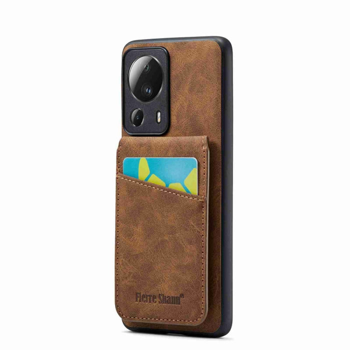 Fierre Shann Crazy Horse Tarjetero Contraportada PU Funda para teléfono, For Xiaomi Redmi Note 12 4G Global, For Xiaomi Redmi Note 12 Pro+ Global, For Xiaomi Redmi Note 12 Pro 5G Global, For Xiaomi Redmi Note 12 5G Global, For Xiaomi Redmi 12C / 11A   ...