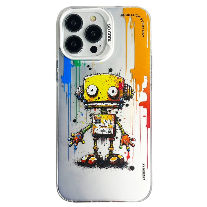 Caja del teléfono de la pintura al óleo animal de la serie de la plata del color de la capa doble, For iPhone 12 Pro, For iPhone 11