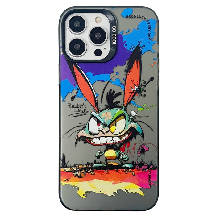 Caja del teléfono de la pintura al óleo animal de la serie de la plata del color de la capa doble, For iPhone 12 Pro, For iPhone 11
