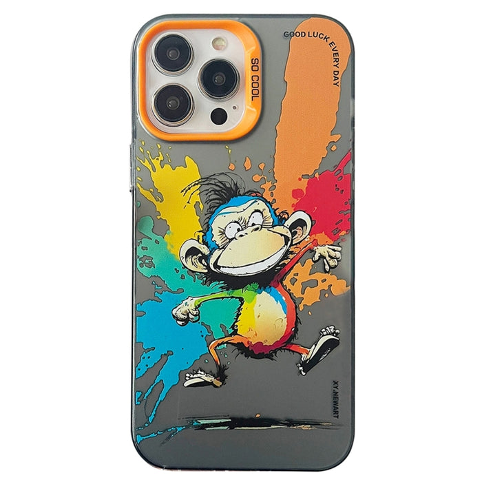 Caja del teléfono de la pintura al óleo animal de la serie de la plata del color de la capa doble, For iPhone 12 Pro, For iPhone 11