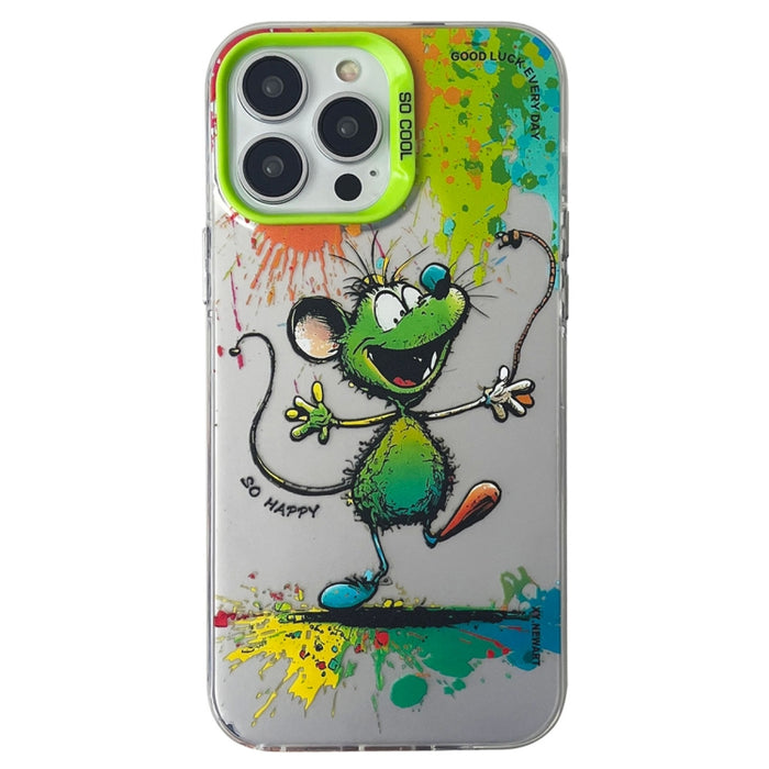 Caja del teléfono de la pintura al óleo animal de la serie de la plata del color de la capa doble, For iPhone 12 Pro, For iPhone 11