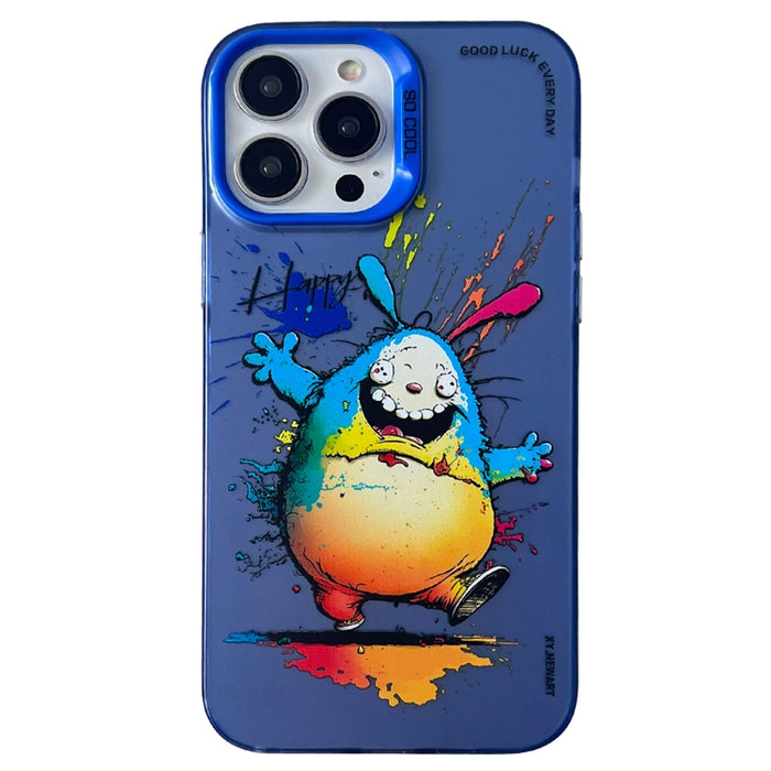 Caja del teléfono de la pintura al óleo animal de la serie de la plata del color de la capa doble, For iPhone 12 Pro, For iPhone 11