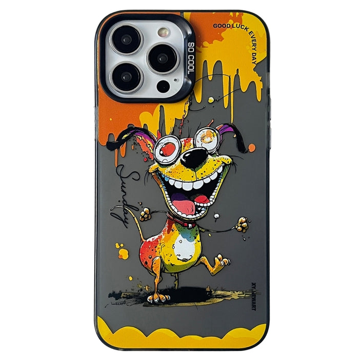 Caja del teléfono de la pintura al óleo animal de la serie de la plata del color de la capa doble, For iPhone 12 Pro, For iPhone 11
