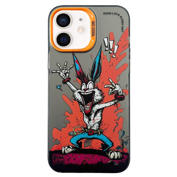 Caja del teléfono de la pintura al óleo animal de la serie de la plata del color de la capa doble, For iPhone 12 Pro, For iPhone 11