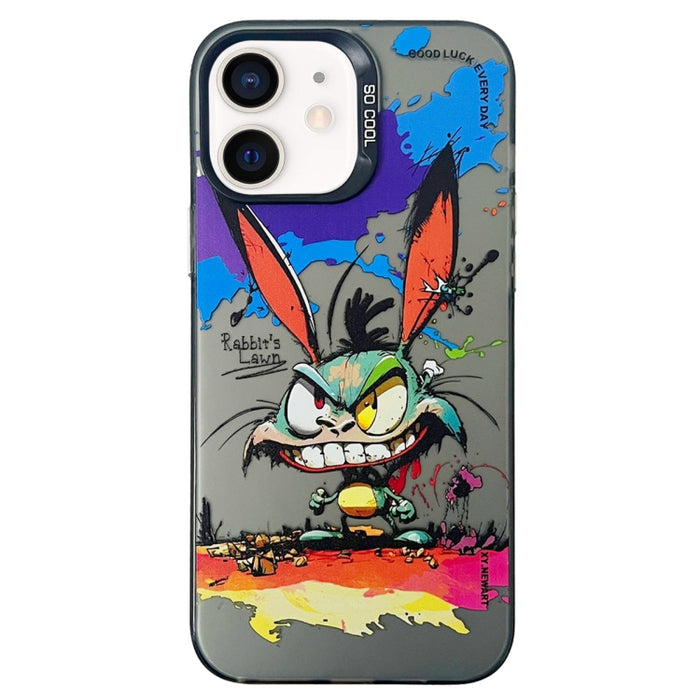 Caja del teléfono de la pintura al óleo animal de la serie de la plata del color de la capa doble, For iPhone 12 Pro, For iPhone 11
