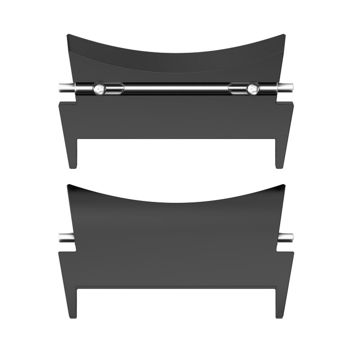 1 par de conectores de correa de reloj de metal de acero inoxidable