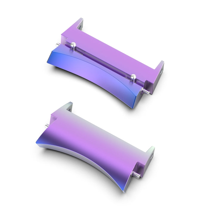 1 par de conectores de correa de reloj de metal de acero inoxidable