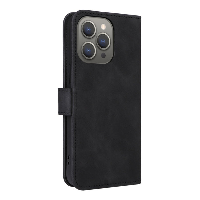 Estuche para teléfono de cuero con tapa magnética Skin Feel, For iPhone 15 Pro Max, For iPhone 15 Pro, For iPhone 15 Plus