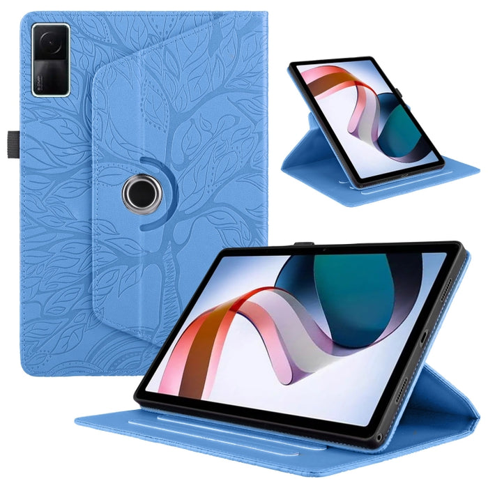 Estuche para tableta inteligente de cuero con rotación en relieve Tree Life, For Xiaomi Redmi Pad 2 SE 9.7 2026, For Xiaomi Redmi K Pad 2 8.8 2026, For Xiaomi Redmi K Pad, For Xiaomi Redmi Pad 2, For Xiaomi Pad 7 / 7 Pro, For Xiaomi Redmi Pad SE 8.7 4G...