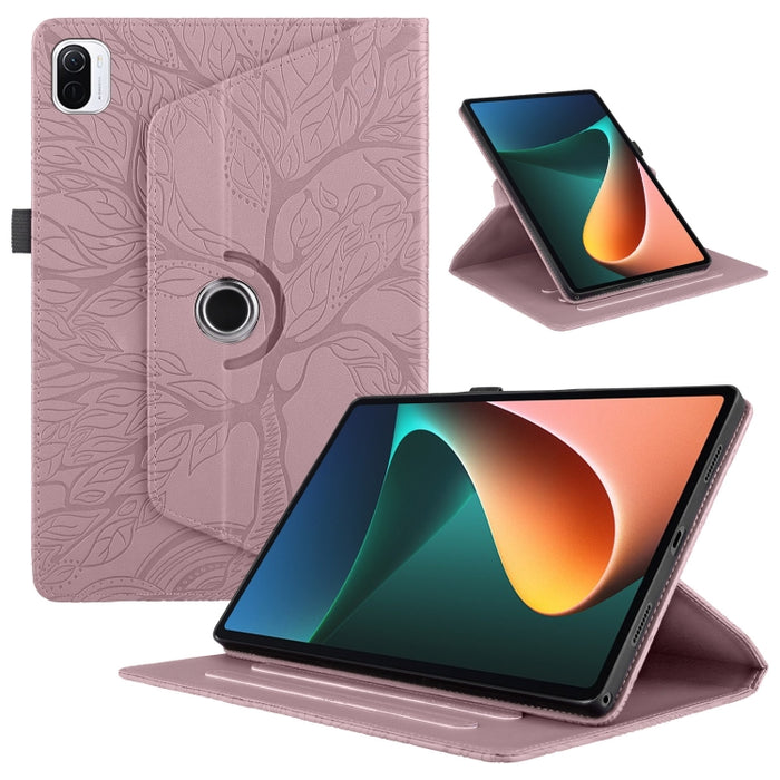 Estuche para tableta inteligente de cuero con rotación en relieve Tree Life, For Xiaomi Redmi Pad 2 SE 9.7 2026, For Xiaomi Redmi K Pad 2 8.8 2026, For Xiaomi Redmi K Pad, For Xiaomi Redmi Pad 2, For Xiaomi Pad 7 / 7 Pro, For Xiaomi Redmi Pad SE 8.7 4G...