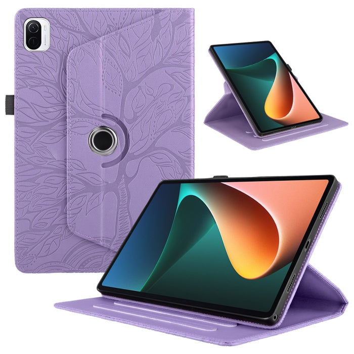 Estuche para tableta inteligente de cuero con rotación en relieve Tree Life, For Xiaomi Redmi Pad 2 SE 9.7 2026, For Xiaomi Redmi K Pad 2 8.8 2026, For Xiaomi Redmi K Pad, For Xiaomi Redmi Pad 2, For Xiaomi Pad 7 / 7 Pro, For Xiaomi Redmi Pad SE 8.7 4G...