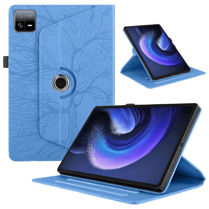 Estuche para tableta inteligente de cuero con rotación en relieve Tree Life, For Xiaomi Redmi Pad 2 SE 9.7 2026, For Xiaomi Redmi K Pad 2 8.8 2026, For Xiaomi Redmi K Pad, For Xiaomi Redmi Pad 2, For Xiaomi Pad 7 / 7 Pro, For Xiaomi Redmi Pad SE 8.7 4G...