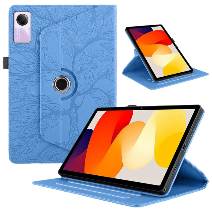 Estuche para tableta inteligente de cuero con rotación en relieve Tree Life, For Xiaomi Redmi Pad 2 SE 9.7 2026, For Xiaomi Redmi K Pad 2 8.8 2026, For Xiaomi Redmi K Pad, For Xiaomi Redmi Pad 2, For Xiaomi Pad 7 / 7 Pro, For Xiaomi Redmi Pad SE 8.7 4G...