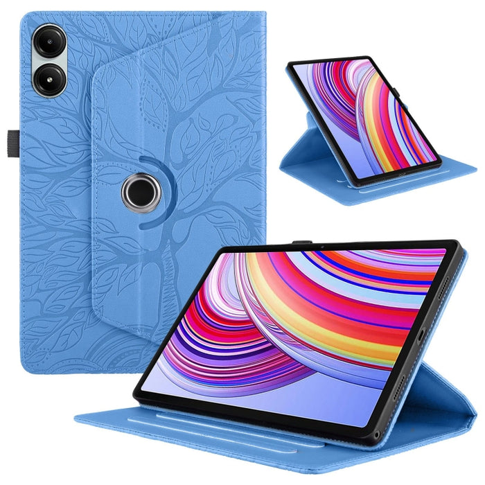 Estuche para tableta inteligente de cuero con rotación en relieve Tree Life, For Xiaomi Redmi Pad 2 SE 9.7 2026, For Xiaomi Redmi K Pad 2 8.8 2026, For Xiaomi Redmi K Pad, For Xiaomi Redmi Pad 2, For Xiaomi Pad 7 / 7 Pro, For Xiaomi Redmi Pad SE 8.7 4G...