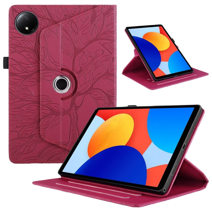 Estuche para tableta inteligente de cuero con rotación en relieve Tree Life, For Xiaomi Redmi Pad 2 SE 9.7 2026, For Xiaomi Redmi K Pad 2 8.8 2026, For Xiaomi Redmi K Pad, For Xiaomi Redmi Pad 2, For Xiaomi Pad 7 / 7 Pro, For Xiaomi Redmi Pad SE 8.7 4G...