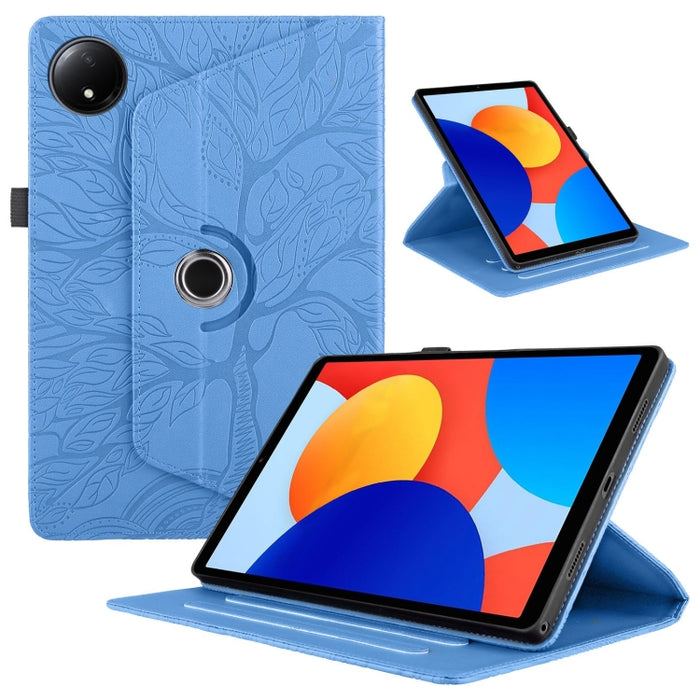 Estuche para tableta inteligente de cuero con rotación en relieve Tree Life, For Xiaomi Redmi Pad 2 SE 9.7 2026, For Xiaomi Redmi K Pad 2 8.8 2026, For Xiaomi Redmi K Pad, For Xiaomi Redmi Pad 2, For Xiaomi Pad 7 / 7 Pro, For Xiaomi Redmi Pad SE 8.7 4G...