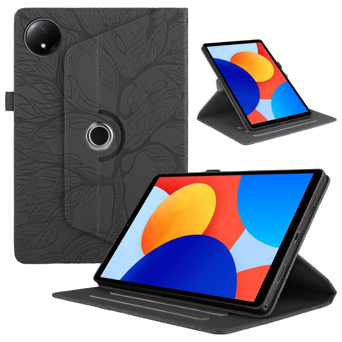Estuche para tableta inteligente de cuero con rotación en relieve Tree Life, For Xiaomi Redmi Pad 2 SE 9.7 2026, For Xiaomi Redmi K Pad 2 8.8 2026, For Xiaomi Redmi K Pad, For Xiaomi Redmi Pad 2, For Xiaomi Pad 7 / 7 Pro, For Xiaomi Redmi Pad SE 8.7 4G...