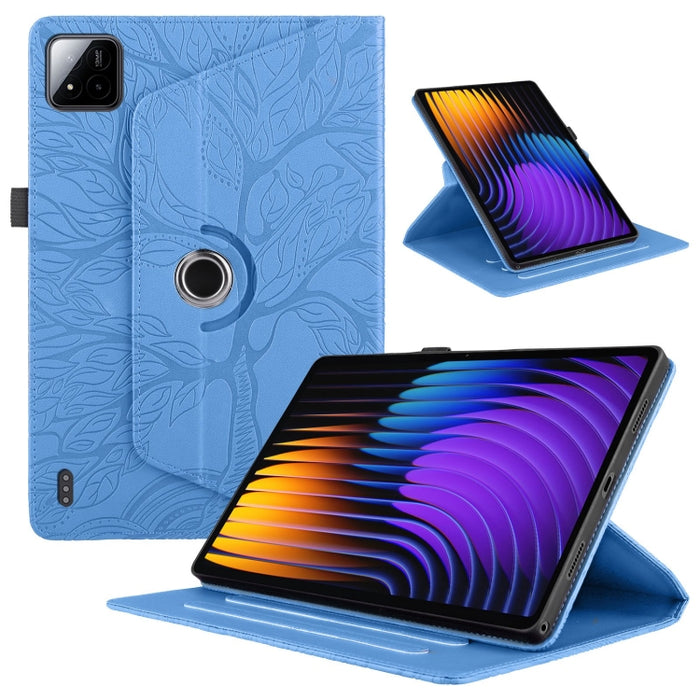 Estuche para tableta inteligente de cuero con rotación en relieve Tree Life, For Xiaomi Redmi Pad 2 SE 9.7 2026, For Xiaomi Redmi K Pad 2 8.8 2026, For Xiaomi Redmi K Pad, For Xiaomi Redmi Pad 2, For Xiaomi Pad 7 / 7 Pro, For Xiaomi Redmi Pad SE 8.7 4G...
