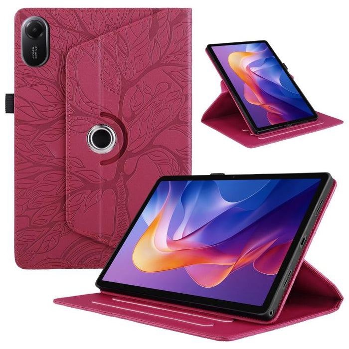 Estuche para tableta inteligente de cuero con rotación en relieve Tree Life, For Xiaomi Redmi Pad 2 SE 9.7 2026, For Xiaomi Redmi K Pad 2 8.8 2026, For Xiaomi Redmi K Pad, For Xiaomi Redmi Pad 2, For Xiaomi Pad 7 / 7 Pro, For Xiaomi Redmi Pad SE 8.7 4G...