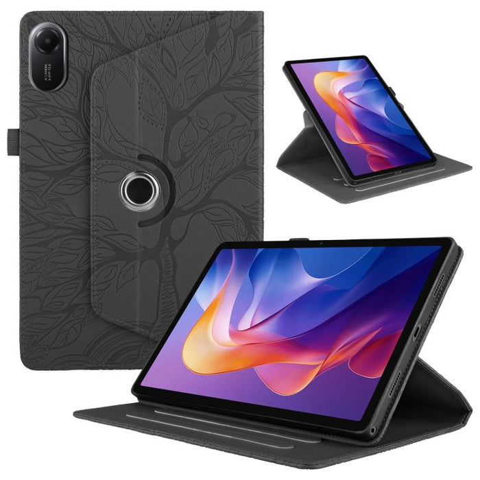 Estuche para tableta inteligente de cuero con rotación en relieve Tree Life, For Xiaomi Redmi Pad 2 SE 9.7 2026, For Xiaomi Redmi K Pad 2 8.8 2026, For Xiaomi Redmi K Pad, For Xiaomi Redmi Pad 2, For Xiaomi Pad 7 / 7 Pro, For Xiaomi Redmi Pad SE 8.7 4G...
