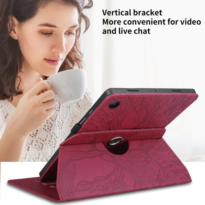 Estuche para tableta inteligente de cuero con rotación en relieve Tree Life, For Xiaomi Redmi Pad 2 SE 9.7 2026, For Xiaomi Redmi K Pad 2 8.8 2026, For Xiaomi Redmi K Pad, For Xiaomi Redmi Pad 2, For Xiaomi Pad 7 / 7 Pro, For Xiaomi Redmi Pad SE 8.7 4G...