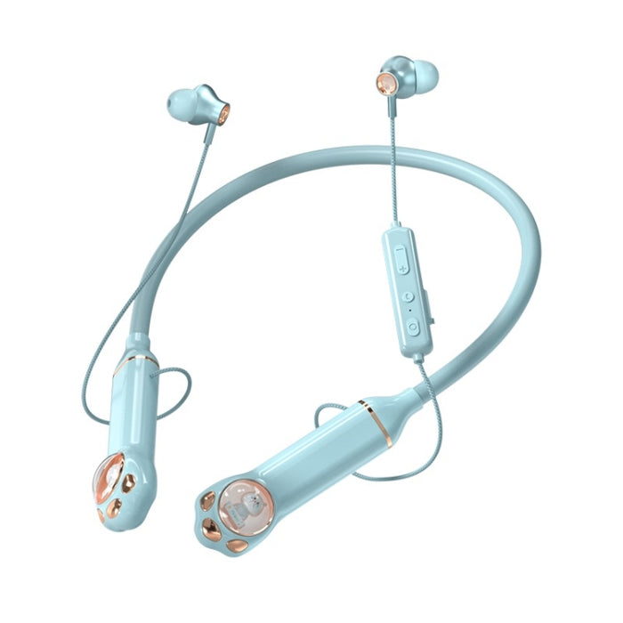 K1692 Meow Planet Auriculares deportivos Bluetooth con reducción de ruido montados en el cuello
