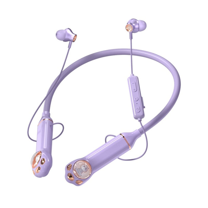 K1692 Meow Planet Auriculares deportivos Bluetooth con reducción de ruido montados en el cuello