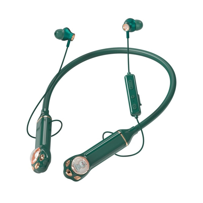 K1692 Meow Planet Auriculares deportivos Bluetooth con reducción de ruido montados en el cuello