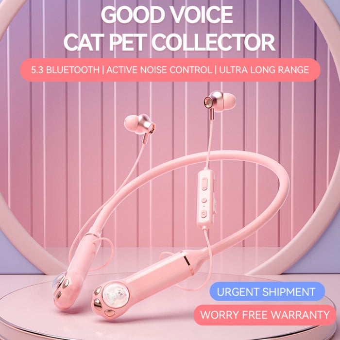 K1692 Meow Planet Auriculares deportivos Bluetooth con reducción de ruido montados en el cuello