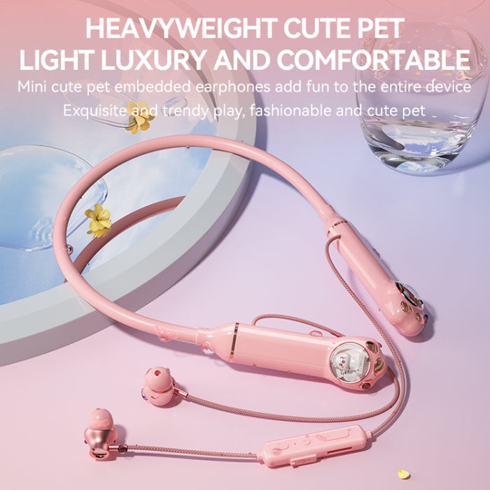 K1692 Meow Planet Auriculares deportivos Bluetooth con reducción de ruido montados en el cuello