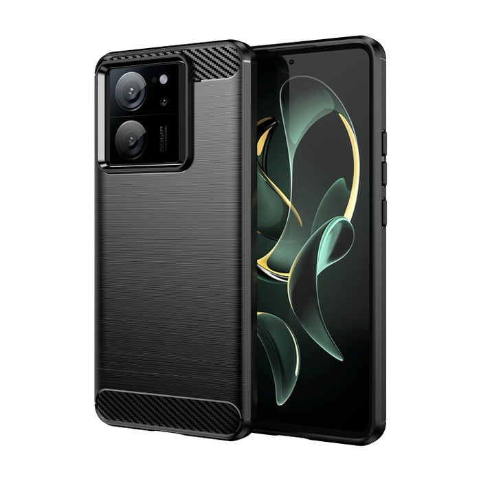 Caja de teléfono de TPU de fibra de carbono con textura cepillada, For Xiaomi Poco X6 Neo, For Xiaomi Redmi 13C 5G, For Xiaomi Redmi K70E, For Xiaomi Poco X6 Pro 5G, For Xiaomi Poco C65, For Xiaomi 14 Pro, For Xiaomi 14, For Xiaomi Redmi Note 13 5G    ...