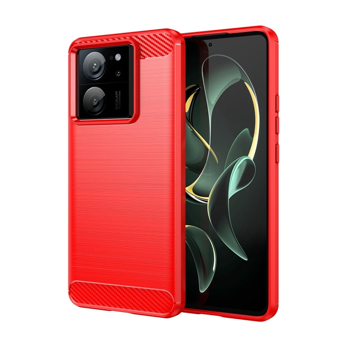 Caja de teléfono de TPU de fibra de carbono con textura cepillada, For Xiaomi Poco X6 Neo, For Xiaomi Redmi 13C 5G, For Xiaomi Redmi K70E, For Xiaomi Poco X6 Pro 5G, For Xiaomi Poco C65, For Xiaomi 14 Pro, For Xiaomi 14, For Xiaomi Redmi Note 13 5G    ...