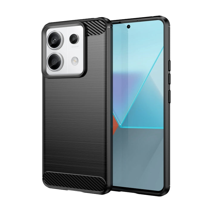 Caja de teléfono de TPU de fibra de carbono con textura cepillada, For Xiaomi Poco X6 Neo, For Xiaomi Redmi 13C 5G, For Xiaomi Redmi K70E, For Xiaomi Poco X6 Pro 5G, For Xiaomi Poco C65, For Xiaomi 14 Pro, For Xiaomi 14, For Xiaomi Redmi Note 13 5G    ...
