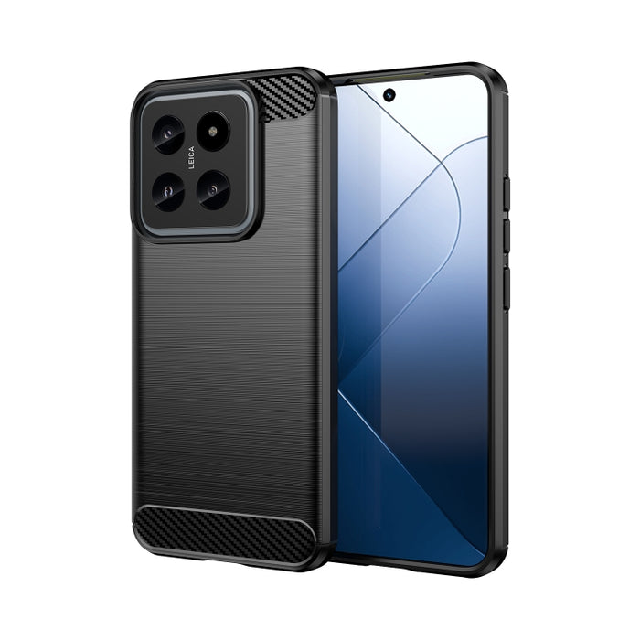 Caja de teléfono de TPU de fibra de carbono con textura cepillada, For Xiaomi Poco X6 Neo, For Xiaomi Redmi 13C 5G, For Xiaomi Redmi K70E, For Xiaomi Poco X6 Pro 5G, For Xiaomi Poco C65, For Xiaomi 14 Pro, For Xiaomi 14, For Xiaomi Redmi Note 13 5G    ...