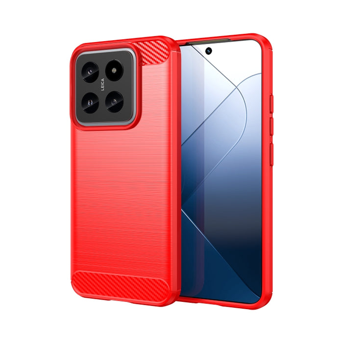 Caja de teléfono de TPU de fibra de carbono con textura cepillada, For Xiaomi Poco X6 Neo, For Xiaomi Redmi 13C 5G, For Xiaomi Redmi K70E, For Xiaomi Poco X6 Pro 5G, For Xiaomi Poco C65, For Xiaomi 14 Pro, For Xiaomi 14, For Xiaomi Redmi Note 13 5G    ...