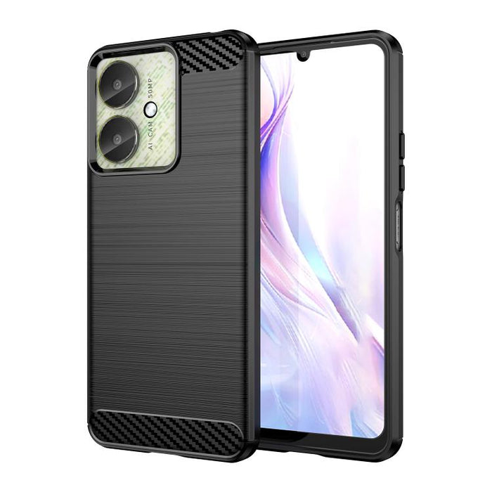 Caja de teléfono de TPU de fibra de carbono con textura cepillada, For Xiaomi Poco X6 Neo, For Xiaomi Redmi 13C 5G, For Xiaomi Redmi K70E, For Xiaomi Poco X6 Pro 5G, For Xiaomi Poco C65, For Xiaomi 14 Pro, For Xiaomi 14, For Xiaomi Redmi Note 13 5G    ...