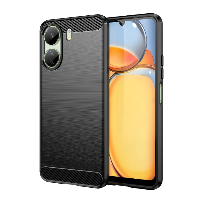 Caja de teléfono de TPU de fibra de carbono con textura cepillada, For Xiaomi Poco X6 Neo, For Xiaomi Redmi 13C 5G, For Xiaomi Redmi K70E, For Xiaomi Poco X6 Pro 5G, For Xiaomi Poco C65, For Xiaomi 14 Pro, For Xiaomi 14, For Xiaomi Redmi Note 13 5G    ...