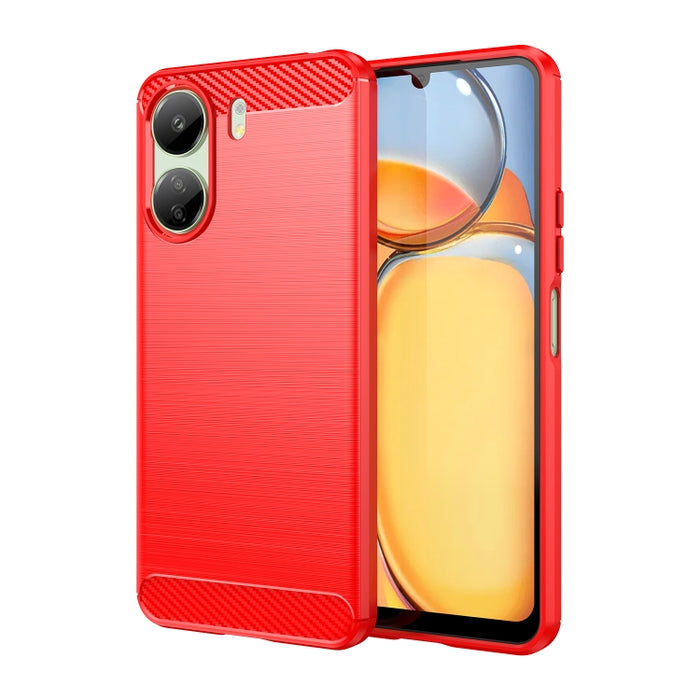 Caja de teléfono de TPU de fibra de carbono con textura cepillada, For Xiaomi Poco X6 Neo, For Xiaomi Redmi 13C 5G, For Xiaomi Redmi K70E, For Xiaomi Poco X6 Pro 5G, For Xiaomi Poco C65, For Xiaomi 14 Pro, For Xiaomi 14, For Xiaomi Redmi Note 13 5G    ...