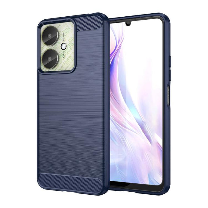 Caja de teléfono de TPU de fibra de carbono con textura cepillada, For Xiaomi Poco X6 Neo, For Xiaomi Redmi 13C 5G, For Xiaomi Redmi K70E, For Xiaomi Poco X6 Pro 5G, For Xiaomi Poco C65, For Xiaomi 14 Pro, For Xiaomi 14, For Xiaomi Redmi Note 13 5G    ...