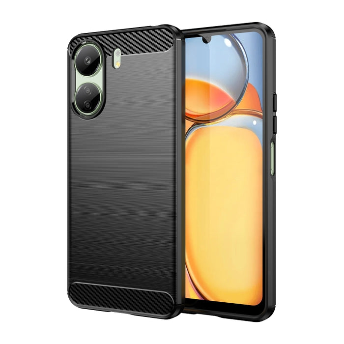 Caja de teléfono de TPU de fibra de carbono con textura cepillada, For Xiaomi Poco X6 Neo, For Xiaomi Redmi 13C 5G, For Xiaomi Redmi K70E, For Xiaomi Poco X6 Pro 5G, For Xiaomi Poco C65, For Xiaomi 14 Pro, For Xiaomi 14, For Xiaomi Redmi Note 13 5G    ...