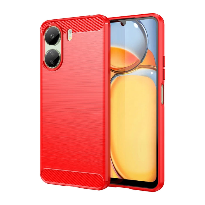 Caja de teléfono de TPU de fibra de carbono con textura cepillada, For Xiaomi Poco X6 Neo, For Xiaomi Redmi 13C 5G, For Xiaomi Redmi K70E, For Xiaomi Poco X6 Pro 5G, For Xiaomi Poco C65, For Xiaomi 14 Pro, For Xiaomi 14, For Xiaomi Redmi Note 13 5G    ...