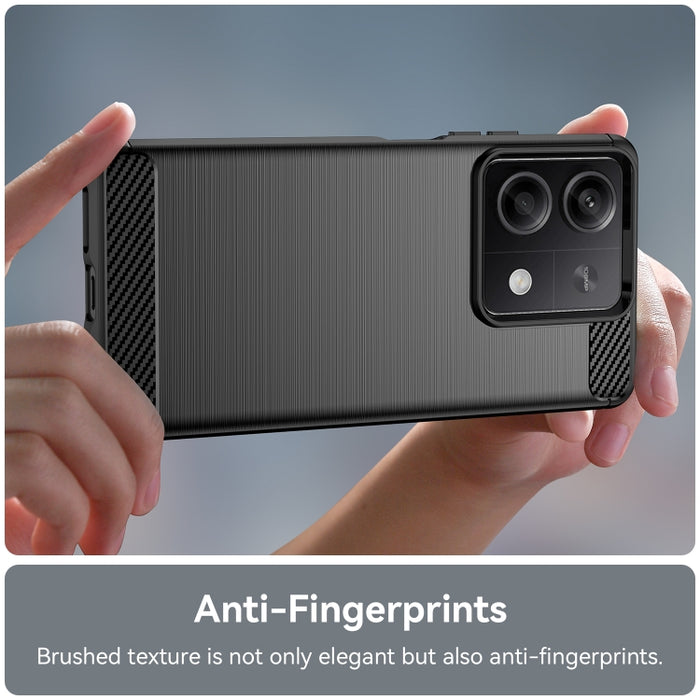 Caja de teléfono de TPU de fibra de carbono con textura cepillada, For Xiaomi Poco X6 Neo, For Xiaomi Redmi 13C 5G, For Xiaomi Redmi K70E, For Xiaomi Poco X6 Pro 5G, For Xiaomi Poco C65, For Xiaomi 14 Pro, For Xiaomi 14, For Xiaomi Redmi Note 13 5G    ...