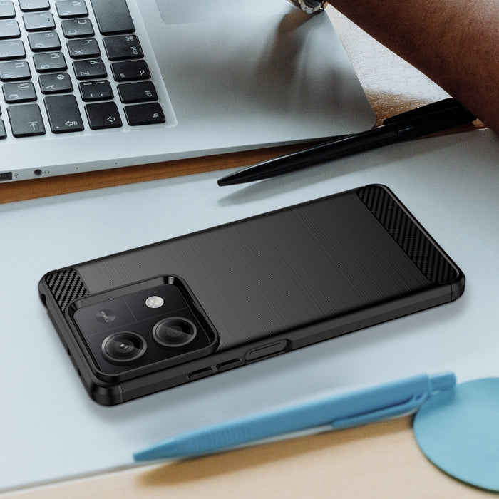 Caja de teléfono de TPU de fibra de carbono con textura cepillada, For Xiaomi Poco X6 Neo, For Xiaomi Redmi 13C 5G, For Xiaomi Redmi K70E, For Xiaomi Poco X6 Pro 5G, For Xiaomi Poco C65, For Xiaomi 14 Pro, For Xiaomi 14, For Xiaomi Redmi Note 13 5G    ...