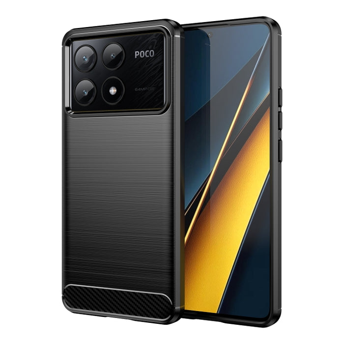 Caja de teléfono de TPU de fibra de carbono con textura cepillada, For Xiaomi Poco X6 Neo, For Xiaomi Redmi 13C 5G, For Xiaomi Redmi K70E, For Xiaomi Poco X6 Pro 5G, For Xiaomi Poco C65, For Xiaomi 14 Pro, For Xiaomi 14, For Xiaomi Redmi Note 13 5G    ...