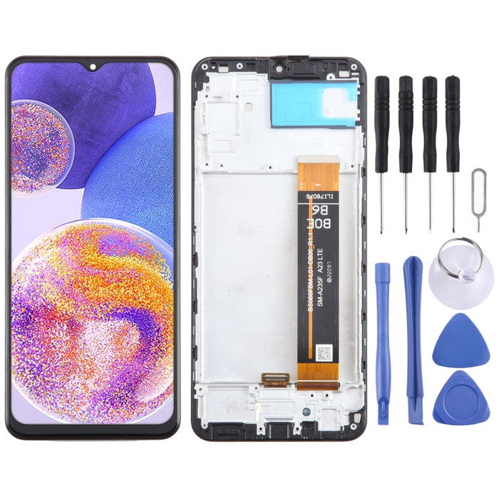 Montaje completo del digitalizador de pantalla LCD OEM con marco