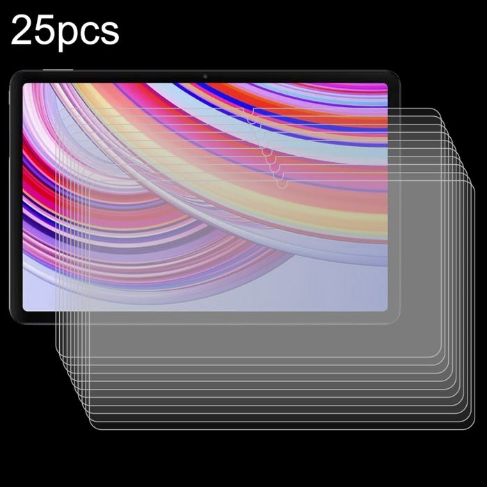 Película de vidrio templado a prueba de explosiones de 25 piezas 9H 0,3 mm, For Redmi Pad 2 SE 9.7 inch 2026, For Xiaomi Pad Mini/Redmi K Pad/Poco F Pad, For Redmi K Pad 2 8.8 inch 2026, For Xiaomi Pad 8/8 Pro/7/7 Pro/Poco Pad X1                       ...
